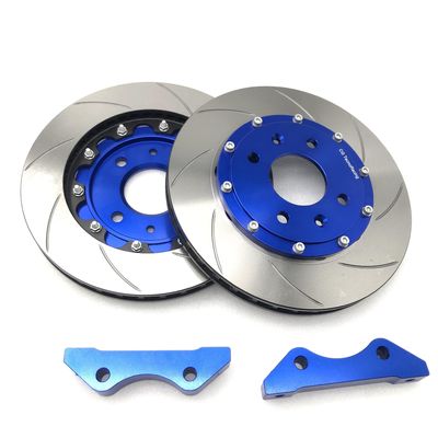 355x32mm Cast Iron Brake Disc Rotor Alloy Blue Center Bell